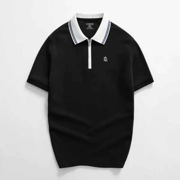 Áo Polo Ngắn Tay Nam LADOS-9223-đen_5