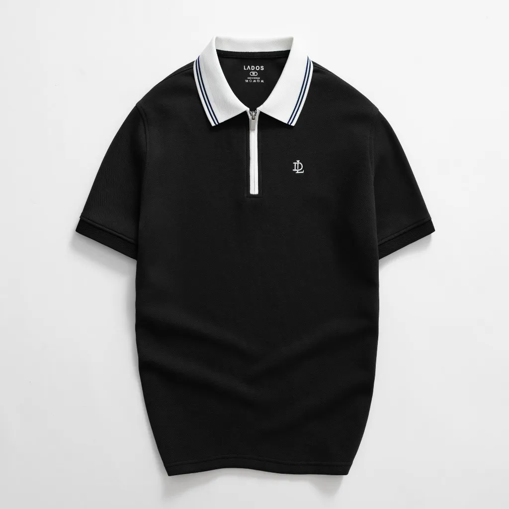 Áo Polo Ngắn Tay Nam LADOS-9223-đen_5