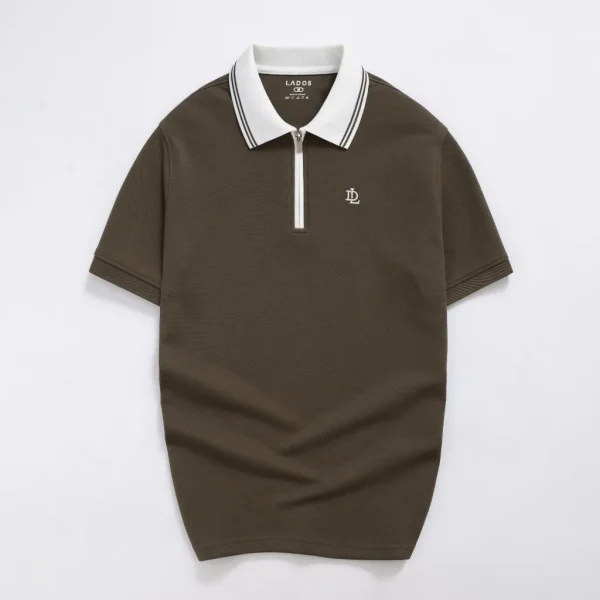 Áo Polo Ngắn Tay Nam LADOS-9223-nâu_4