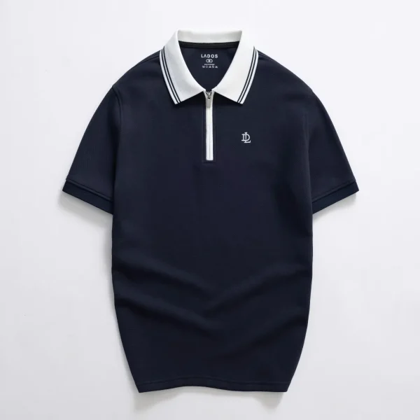 Áo Polo Ngắn Tay Nam LADOS-9223-xanh đen