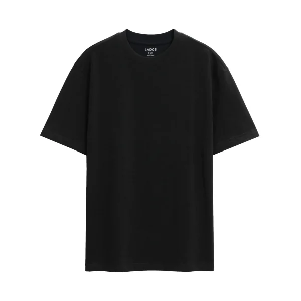 Áo Thun Tee cổ tròn Unisex Lados-9144-đen