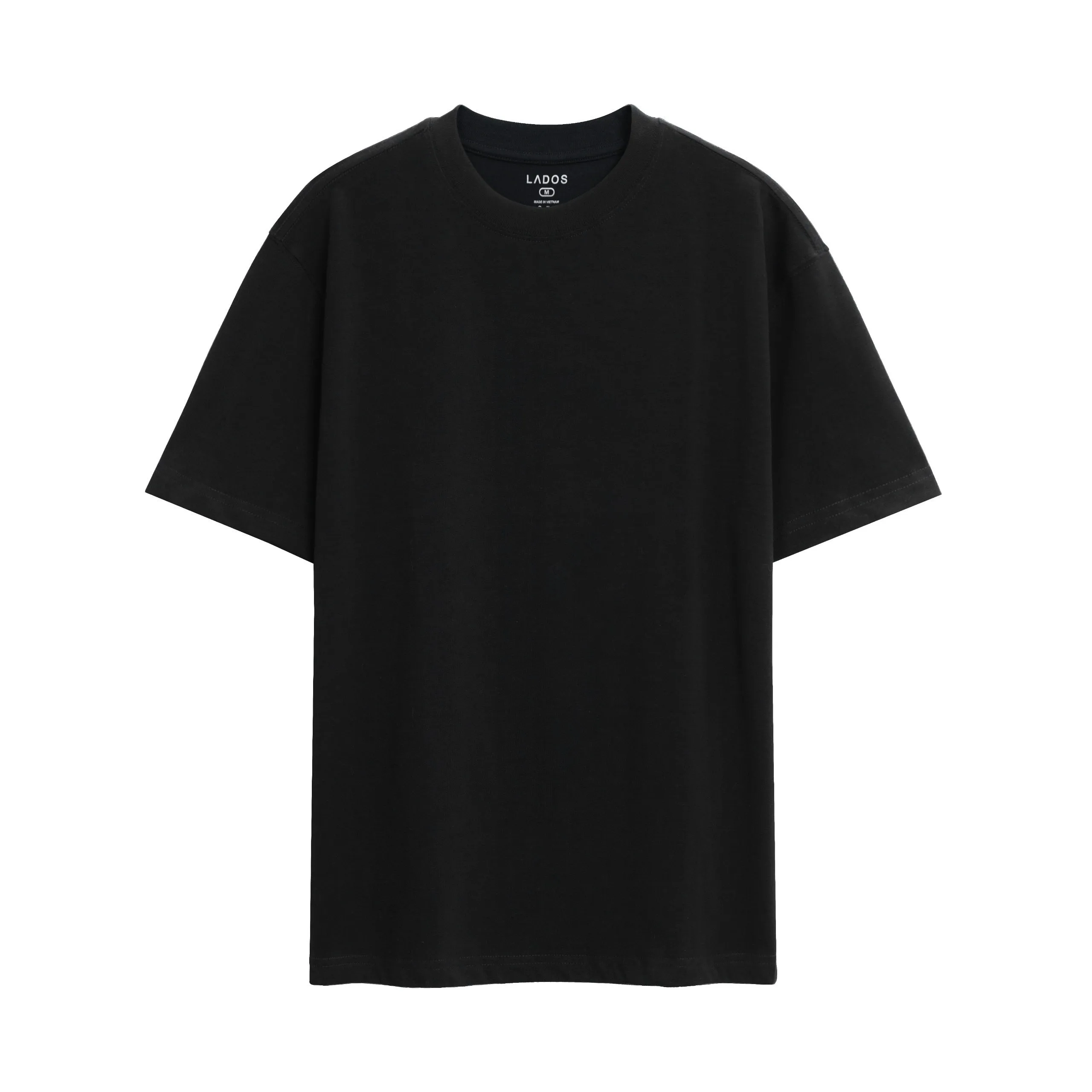 Áo Thun Tee cổ tròn Unisex Lados-9144-đen