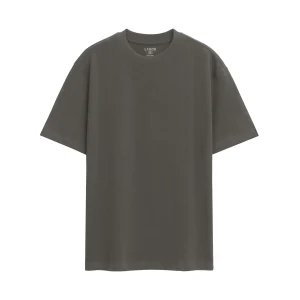 Áo Thun Tee cổ tròn Unisex Lados-9144-xám rêu
