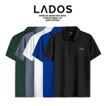 Áo thun polo nam thể thao LADOS - 9080 có cổ bẻ, vải thun lạnh, phông rộng_9