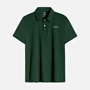 Áo thun polo nam thể thao LADOS - 9080- rêu mới