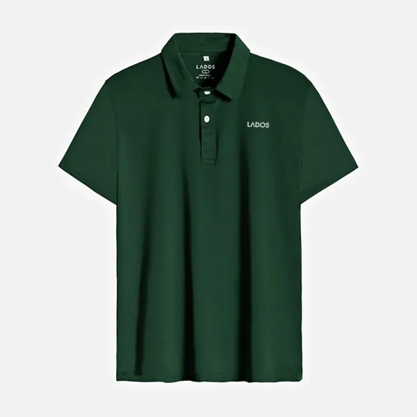 Áo thun polo nam thể thao LADOS - 9080- rêu mới