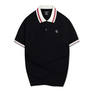 Áo thun polo ngắn tay thun cá sấu nam LADOS-9190-đen_3