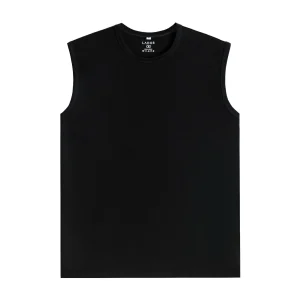 Áo thun tank top nam trơn LADOS-9085-đen