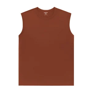 Áo thun tank top nam trơn LADOS-9085-đỏ gạch
