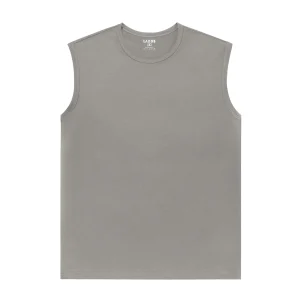 Áo thun tank top nam trơn LADOS-9085-xám nhạt