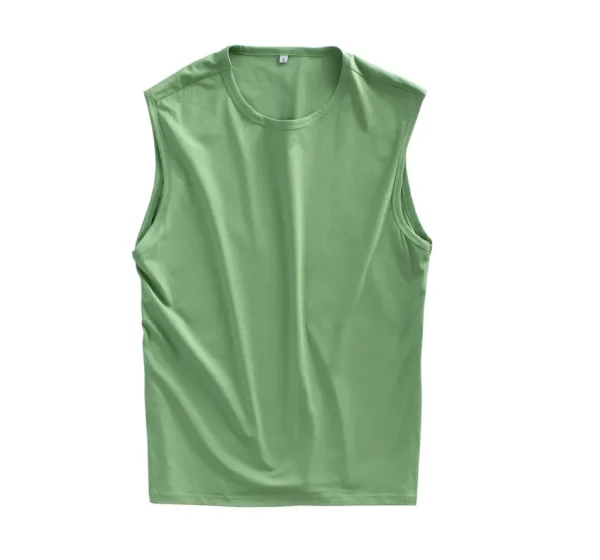 Áo thun tank top nam trơn LADOS-9085-xanh lá