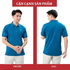 Cận cảnh Áo thun nam có cổ trơn cao cấp LADOS-9084