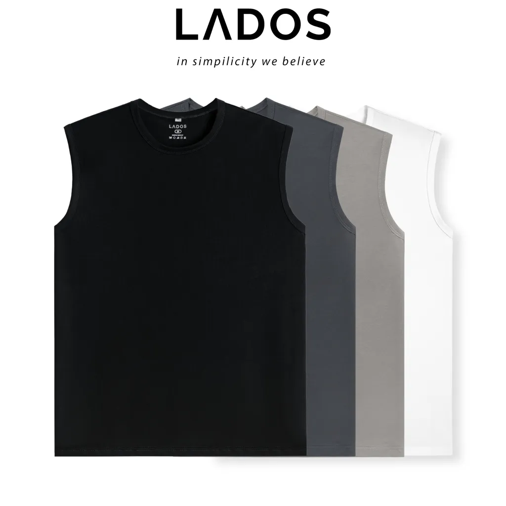 Mẫu áo thun tank top nam trơn LADOS-9085