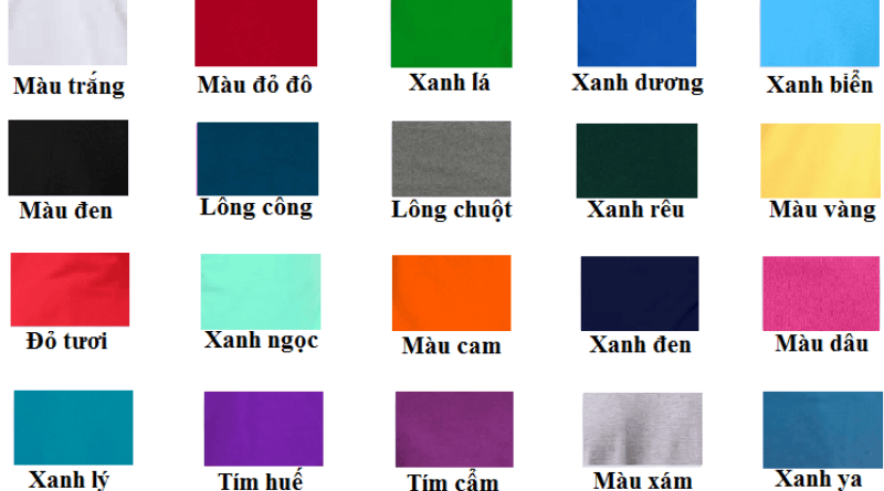Bảng Màu Áo Polo Nam Top 5 Tone Màu Phổ Biến