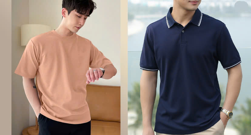 Phân biệt áo Polo và áo thun