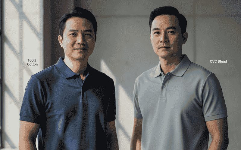 so sánh vải Cotton và vải CVC