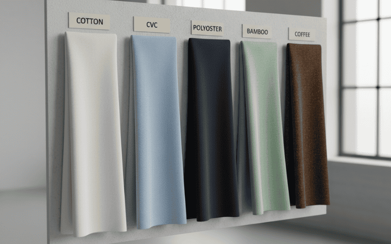 So Sánh Vải May Áo Polo Nam Cotton, CVC, Polyester, Bamboo & Cà Phê