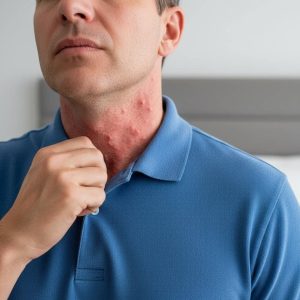 Vị trí da trên cơ thể nam giới dễ bị kích ứng 