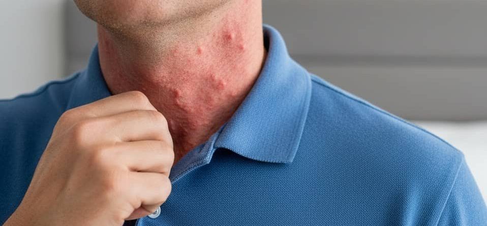 vị trí da trên cơ thể nam giới dễ bị kích ứng